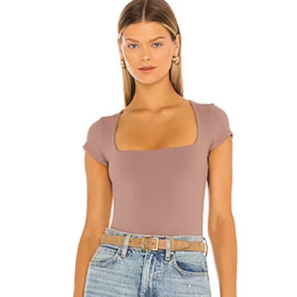 Intimately Free People Square Eyes Bodysuit in Coyote Size XS NEW with Tag